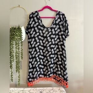 Pineapple 🍍 swim coverup. No tag